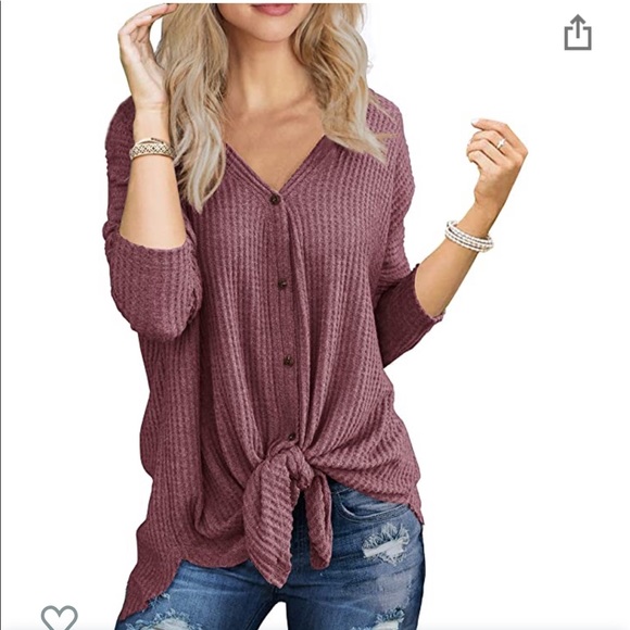IWOLLENCE Tops - NWT in package Waffle Knit Tunic